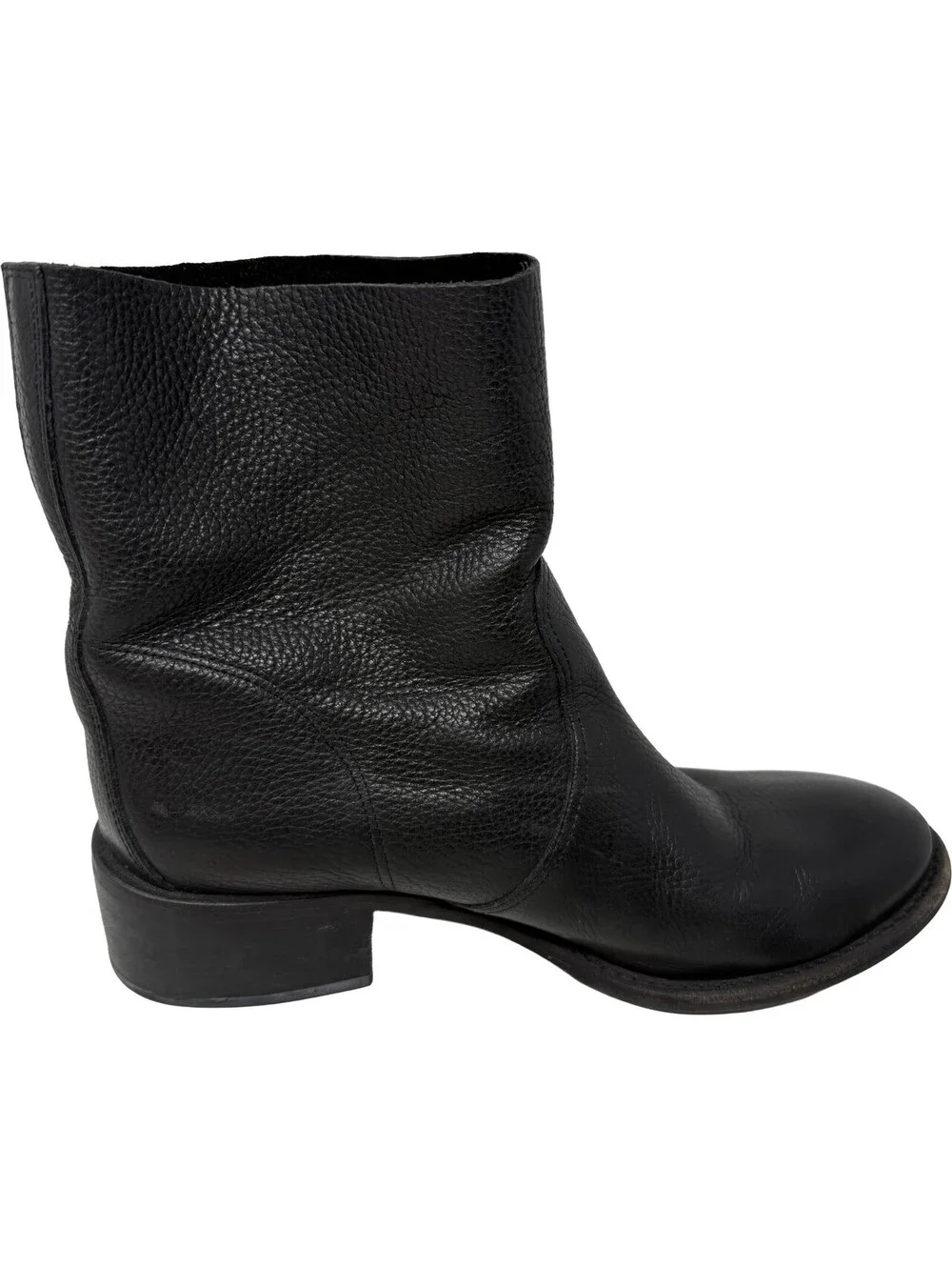 Tory Burch Womens Size 10.5M Black Leather Chelsea Ankle Boots Round Toe Pull-On
